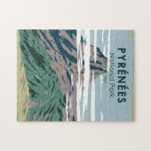 ピレネエスナショナルパークフランスヴィンテージ ジグソーパズル (横)