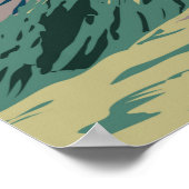 ピレネエスナショナルパークフランスヴィンテージ ポスター (角)