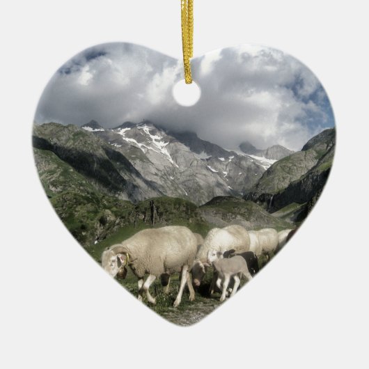 ピレネーの風景 セラミックオーナメント (正面)