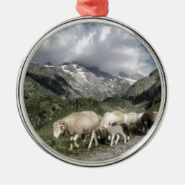 ピレネーの風景 メタルオーナメント