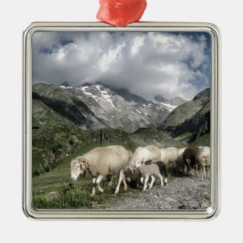 ピレネーの風景 メタルオーナメント