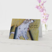 ピレネーフランスのグリーティングカード 箔グリーティングカード (蘭)