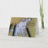 ピレネーフランスのグリーティングカード 箔グリーティングカード (正面)