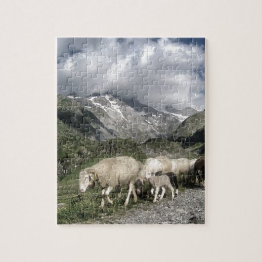 ピレネー山脈の風景 ジグソーパズル (縦)