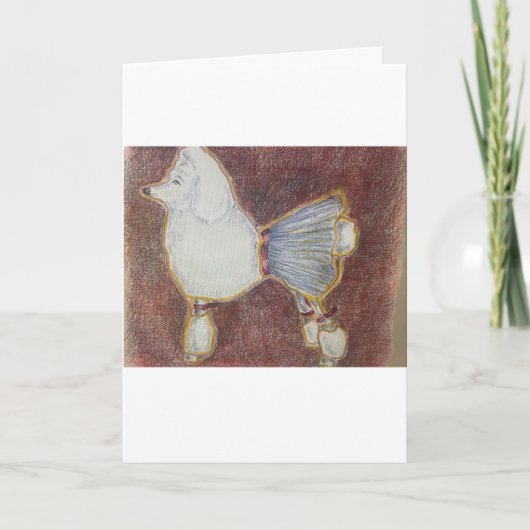 ピレネー犬のグリーティングカード カード (正面)