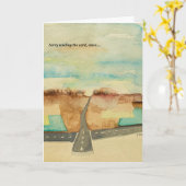 ピレネー犬グリーティングカード カード (黄色い花)