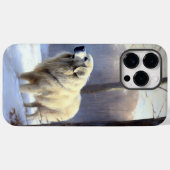 ピレネー犬 雪の日 クリスマス Case-Mate iPhoneケース (裏面 (横))