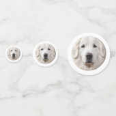 ピレネー犬 3Dインスパイアードデザイン コンフェッティ (正面)