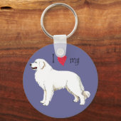 ピレネー素晴らしの人 キーホルダー (正面)