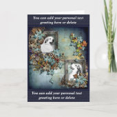 ピレネー素晴らしエグリーティングカード – 父と息子デザイン カード (正面)