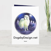 ピレネー素晴らしスのクリスマスプレゼント シーズンカード (裏面)