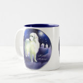 ピレネー素晴らしスのクリスマスプレゼント ツートーンマグカップ (正面左)