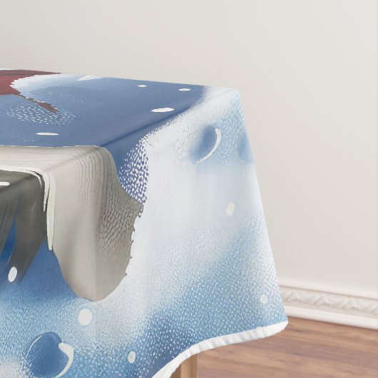 ピレネー素晴らしスウィンターワンダーランドクリスマスジョイ テーブルクロス (インサイチュ)