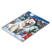 ピレネー素晴らしスウィンターワンダーランドクリスマスジョイ ノートブック (左側)