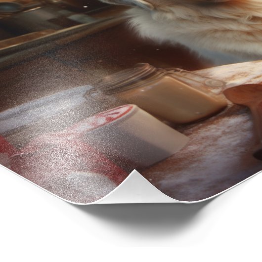 ピレネー素晴らしスクリスマスクッキーフェスティバルホリデー フォトプリント (角)