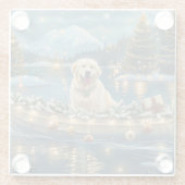 ピレネー素晴らしスクリスマスフェスティバル航海 ガラスコースター (裏面)