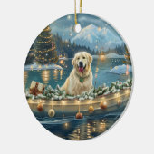 ピレネー素晴らしスクリスマスフェスティバル航海 セラミックオーナメント (左)