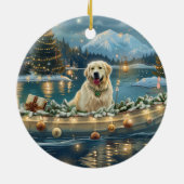 ピレネー素晴らしスクリスマスフェスティバル航海 セラミックオーナメント (裏面)