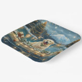 ピレネー素晴らしスクリスマスフェスティバル航海 ペーパープレート (傾斜あり)