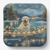 ピレネー素晴らしスクリスマスフェスティバル航海 ペーパープレート (正面)