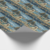 ピレネー素晴らしスクリスマスフェスティバル航海 ラッピングペーパー (角)