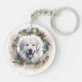 ピレネー素晴らしスクリスマスリースフェスティバルカップ キーホルダー (裏面)