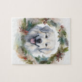 ピレネー素晴らしスクリスマスリースフェスティバルカップ ジグソーパズル (横)