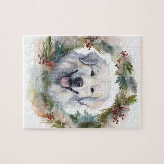 ピレネー素晴らしスクリスマスリースフェスティバルカップ ジグソーパズル (横)