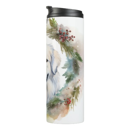 ピレネー素晴らしスクリスマスリースフェスティバルカップ タンブラー (回転右)