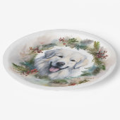 ピレネー素晴らしスクリスマスリースフェスティバルカップ ペーパープレート (アングル)