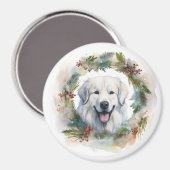 ピレネー素晴らしスクリスマスリースフェスティバルカップ マグネット (正面/裏面)