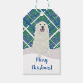 ピレネー素晴らしスクリスマス ギフトタグ (正面)