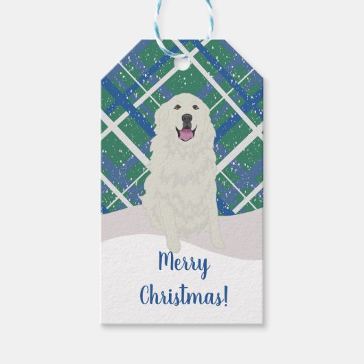 ピレネー素晴らしスクリスマス ギフトタグ (正面)