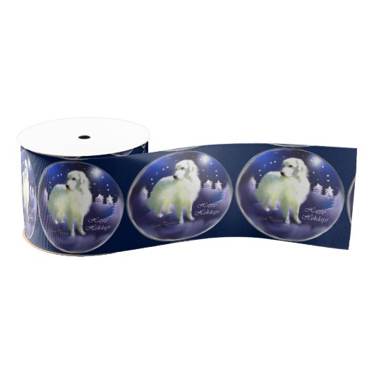 ピレネー素晴らしスクリスマス グログランリボン (リール)