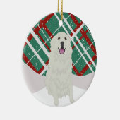 ピレネー素晴らしスクリスマス セラミックオーナメント (右)