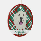 ピレネー素晴らしスクリスマス セラミックオーナメント (右)