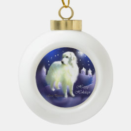 ピレネー素晴らしスクリスマス セラミックボールオーナメント