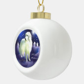 ピレネー素晴らしスクリスマス セラミックボールオーナメント (右)