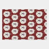 ピレネー素晴らしスクリスマス ラッピングペーパーシート (正面3)