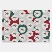 ピレネー素晴らしスクリスマス ラッピングペーパーシート (正面)