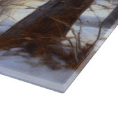 ピレネー素晴らしズが雪のクリスマスを過ごす カッティングボード (角)