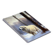 ピレネー素晴らしズが雪のクリスマスを過ごす ノートブック (右側)