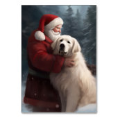 ピレネー素晴らしズウィズサンタクロースフェスティバルクリスマス テーブルナンバー (裏面)