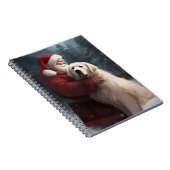 ピレネー素晴らしズウィズサンタクロースフェスティバルクリスマス ノートブック (右側)