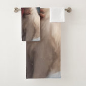 ピレネー素晴らしズウィズサンタクロースフェスティバルクリスマス バスタオルセット (インサイチュ)