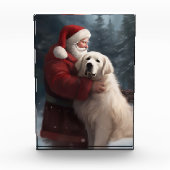 ピレネー素晴らしズウィズサンタクロースフェスティバルクリスマス フォトブロック (正面)