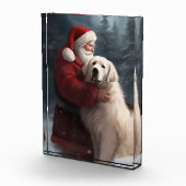 ピレネー素晴らしズウィズサンタクロースフェスティバルクリスマス フォトブロック (右)