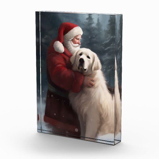 ピレネー素晴らしズウィズサンタクロースフェスティバルクリスマス フォトブロック (右)