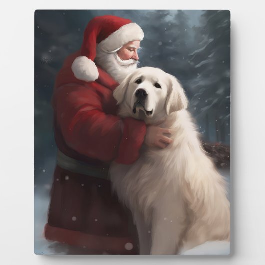 ピレネー素晴らしズウィズサンタクロースフェスティバルクリスマス フォトプラーク (正面)