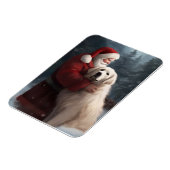 ピレネー素晴らしズウィズサンタクロースフェスティバルクリスマス マグネット (左側)